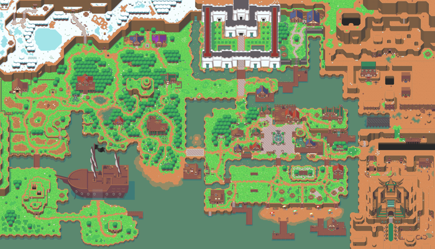 Map of Avalonia marking where the Foundation Update lands